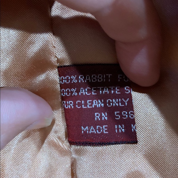 😍100% Genuine Rabbit Fur Jacket 😍 - Picture 5 of 7